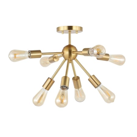 Safavieh Gannet Flush Mount, Brass FLU4073A
